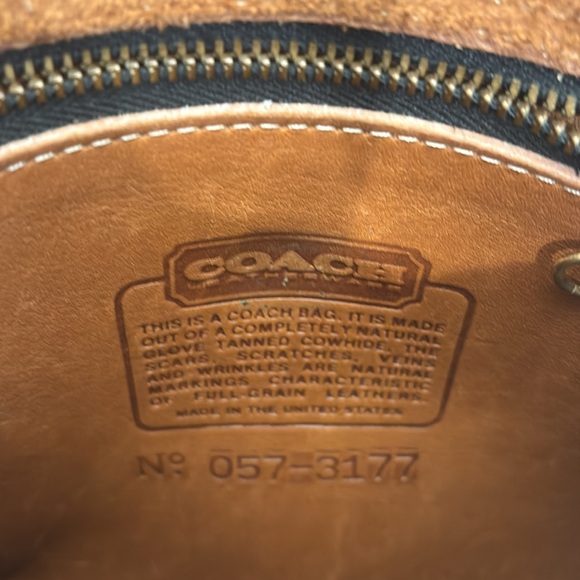 Women's Vintage Coach Chrystie Crossbody Leather Bag in Chestnut Brown, OS - Picture 3 of 6